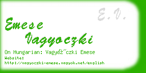 emese vagyoczki business card